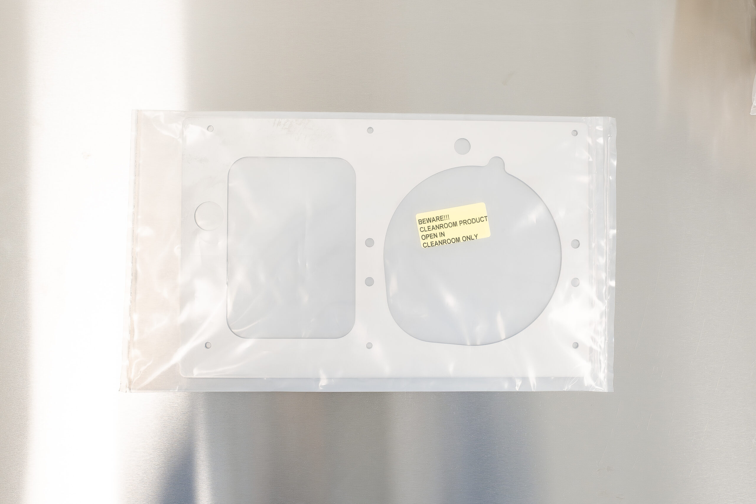 Plaatwerk verpakt in de cleanroom van Disselhorst Metaal.